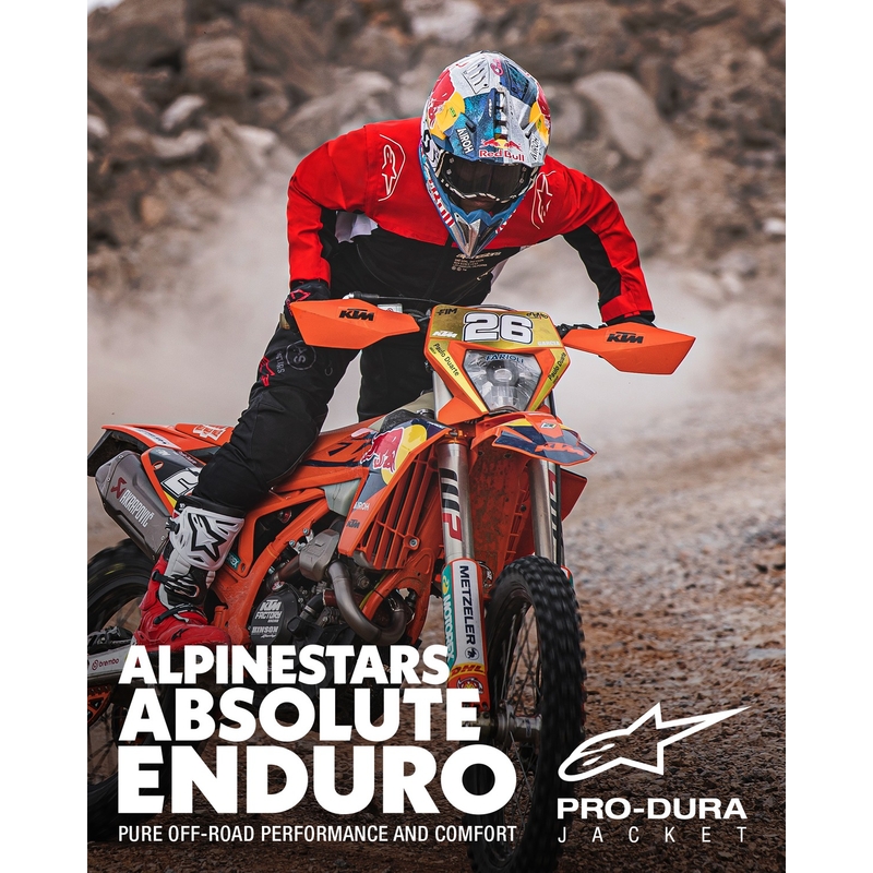 Alpinestars PRO-Dura jakna črno-rdeče-bela