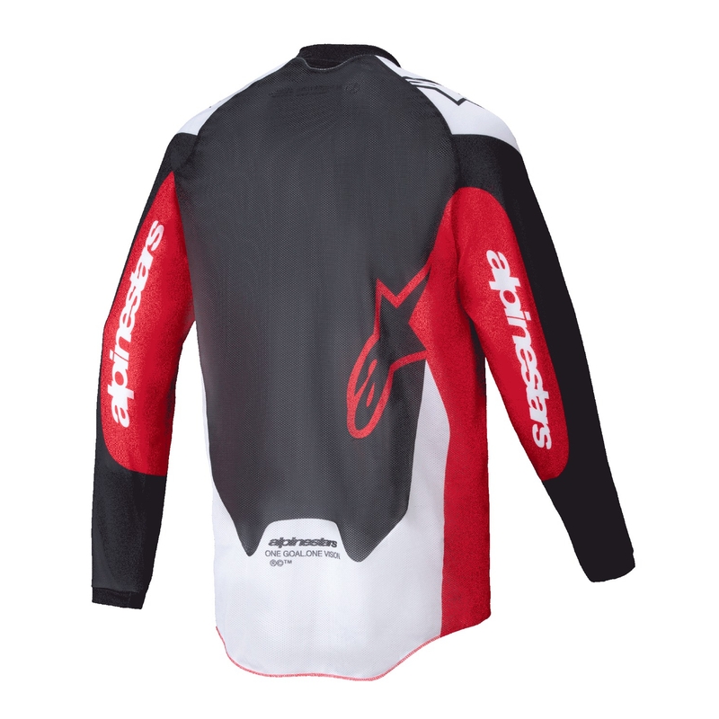 Alpinestars PRO-Dura motokros dres črno-rdeče-bel