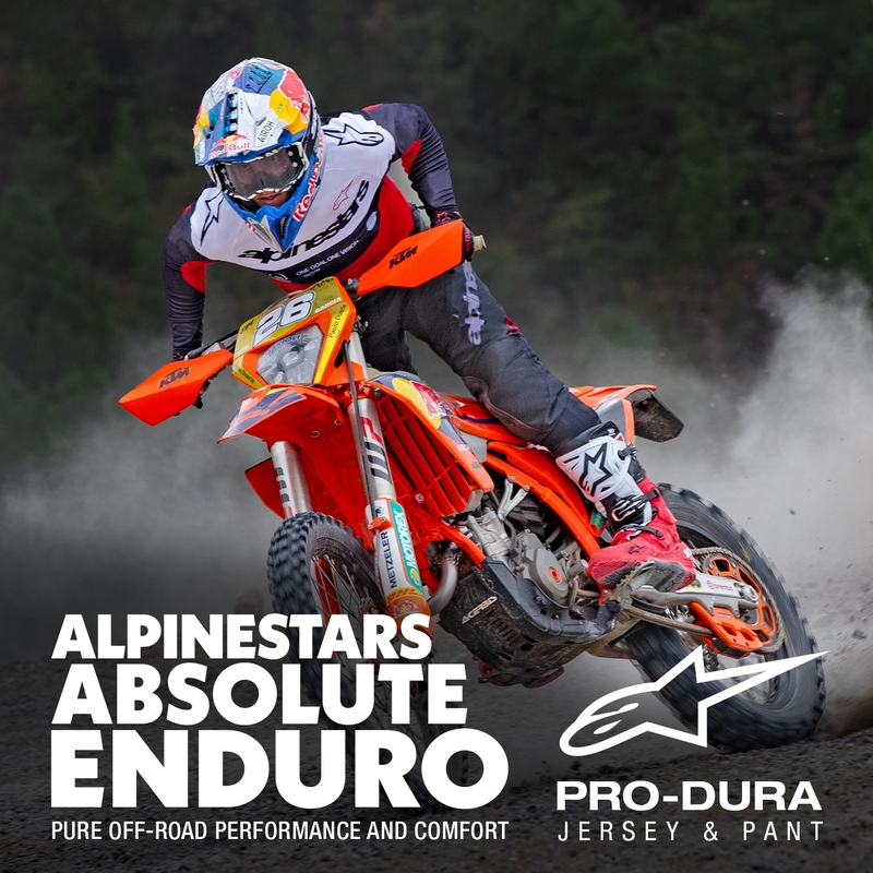 Alpinestars PRO-Dura motokros dres črno-rdeče-bel