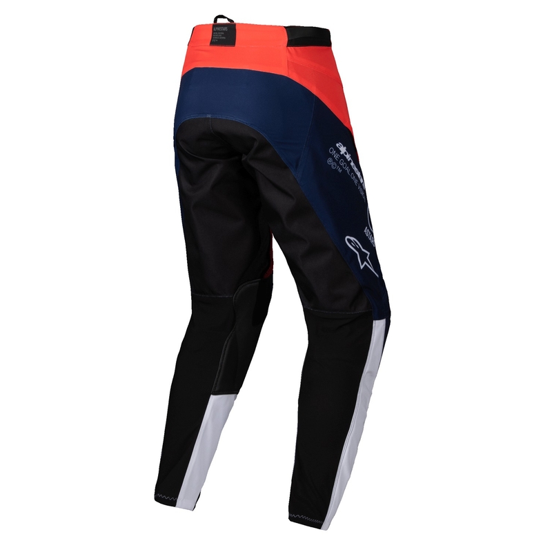 Alpinestars PRO-Dura motokros hlače modro-oranžno-bele