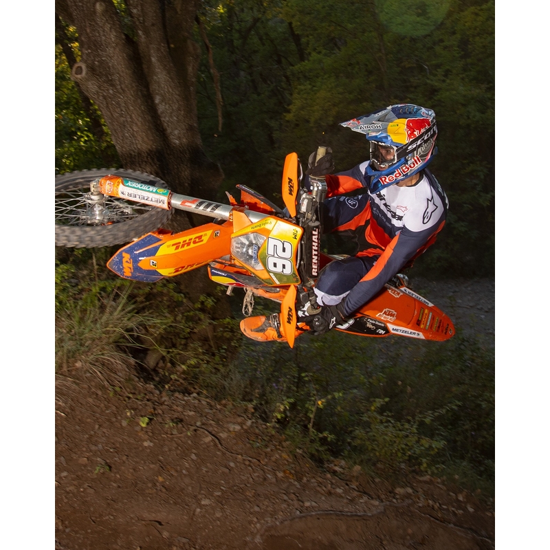 Alpinestars PRO-Dura motokros hlače modro-oranžno-bele