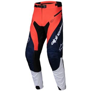 Alpinestars PRO-Dura motokros hlače modro-oranžno-bele