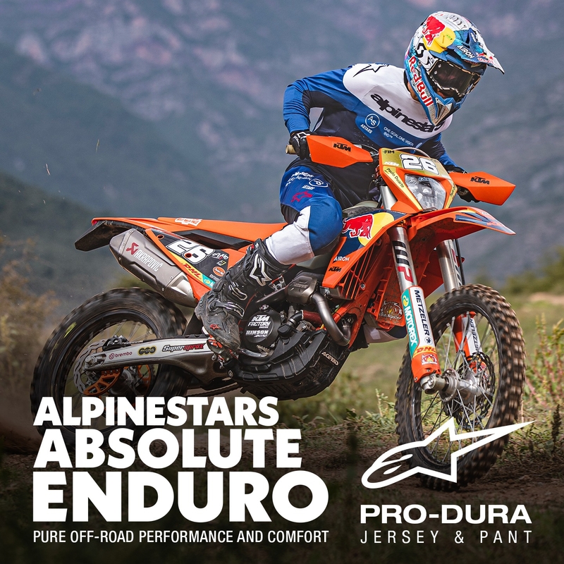 Alpinestars PRO-Dura motokros hlače modro-bele