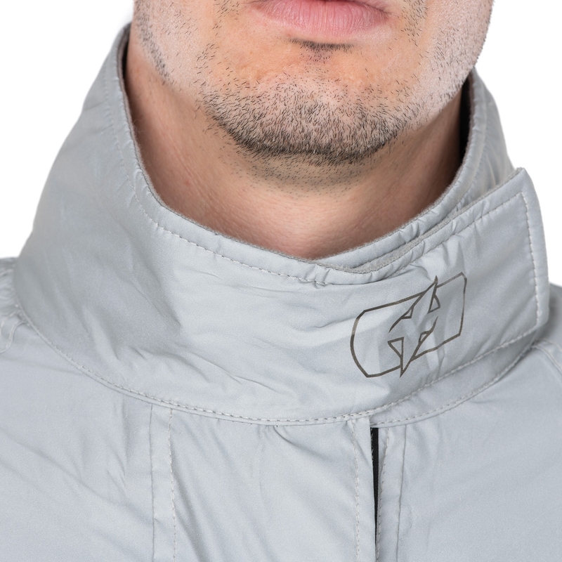 Vodoodporna jakna Oxford Rain Seal odsevno siva