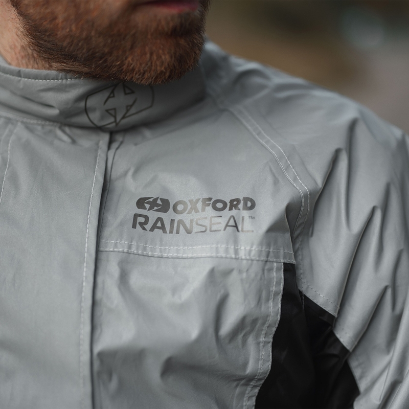 Vodoodporna jakna Oxford Rain Seal odsevno siva