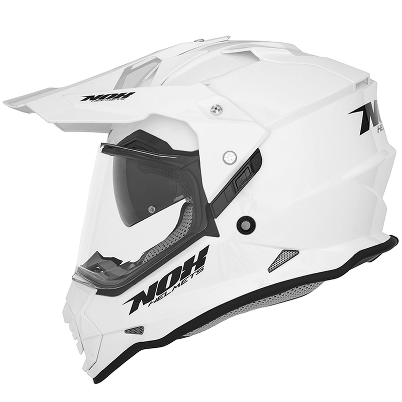 Enduro čelada NOX N312 biserno bela