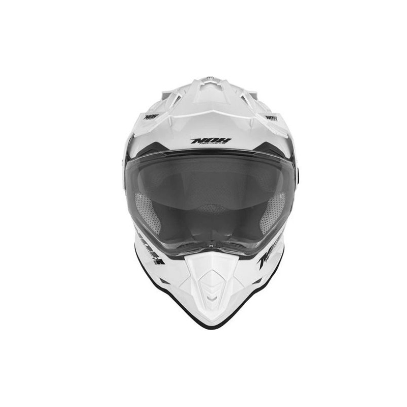 Enduro čelada NOX N312 biserno bela