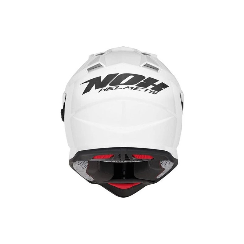 Enduro čelada NOX N312 biserno bela