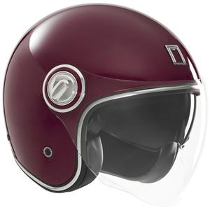 Odprta motoristična čelada NOX PREMIUM Heritage bordeaux