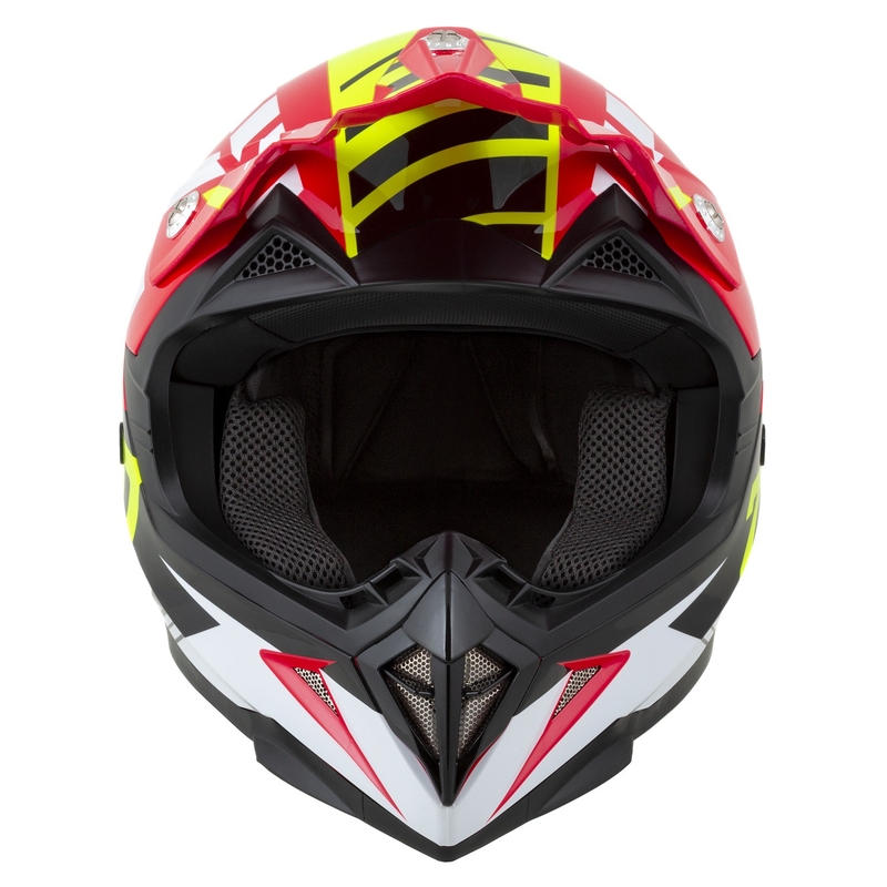 Motoristična motokros čelada ZED X1.9 Targa Red-Fluo Yellow-Black-White