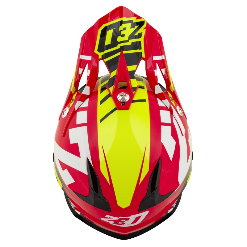 Motoristična motokros čelada ZED X1.9 Targa Red-Fluo Yellow-Black-White
