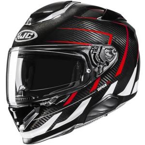 Celotna motoristična čelada HJC RPHA 71 CARBON Cano MC1 črno-rdeča-bela