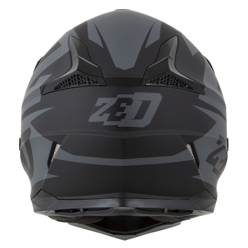 Motokros motoristična čelada ZED X1.9 Targa mat sivo-črna