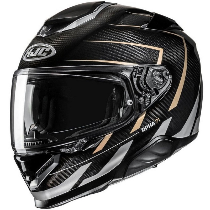 Celotna motoristična čelada HJC RPHA 71 CARBON Cano MC9 črno-sivo-bež