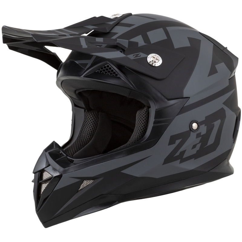 Otroška motoristična čelada ZED X1.9D Targa Motocross Matte Grey-Black