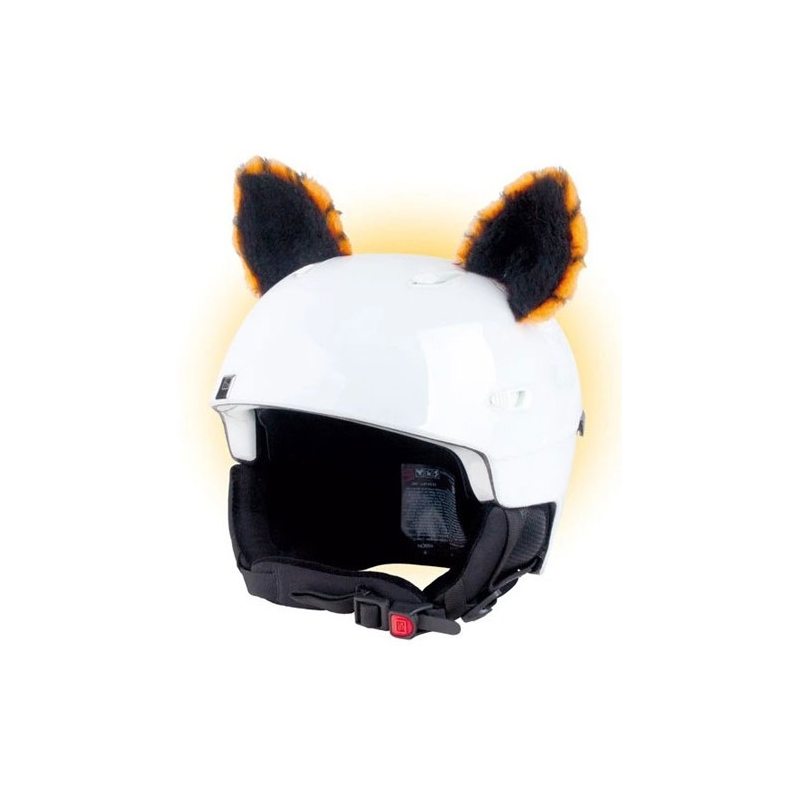 Oranžna ušesa za čelado Crazy Ears Cat