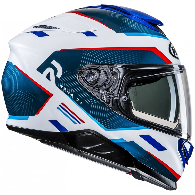 HJC RPHA 71 Ellon MC21 belo-modra-rdeča integralna motoristična čelada