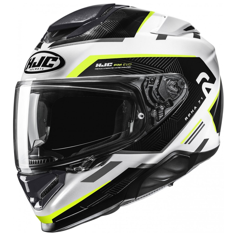 HJC RPHA 71 Ellon MC3H White-Black-Fluo Yellow integralna motoristična čelada razprodaja