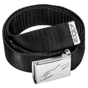 Črn Alpinestars Ageless Web Belt s kromirano zaponko
