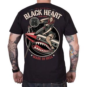 Črna majica Air Fighter Black Heart