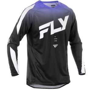 Motokros dres FLY Racing Evolution črno-belo-vijoličen