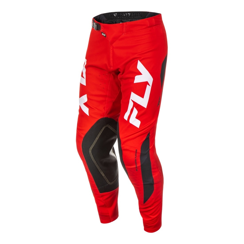 Motokros hlače FLY Racing Evolution rdeče-belo-črne