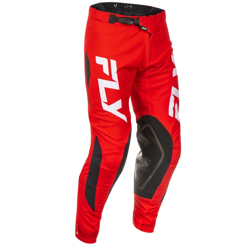 Motokros hlače FLY Racing Evolution rdeče-belo-črne