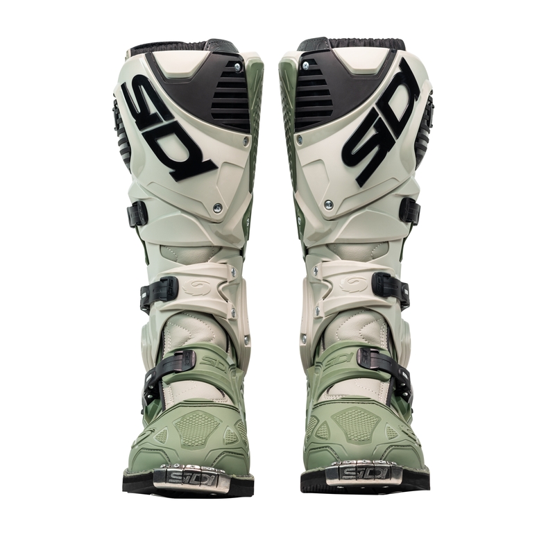 Motoristični škornji SiDi Crossfire 3 zeleno-bež