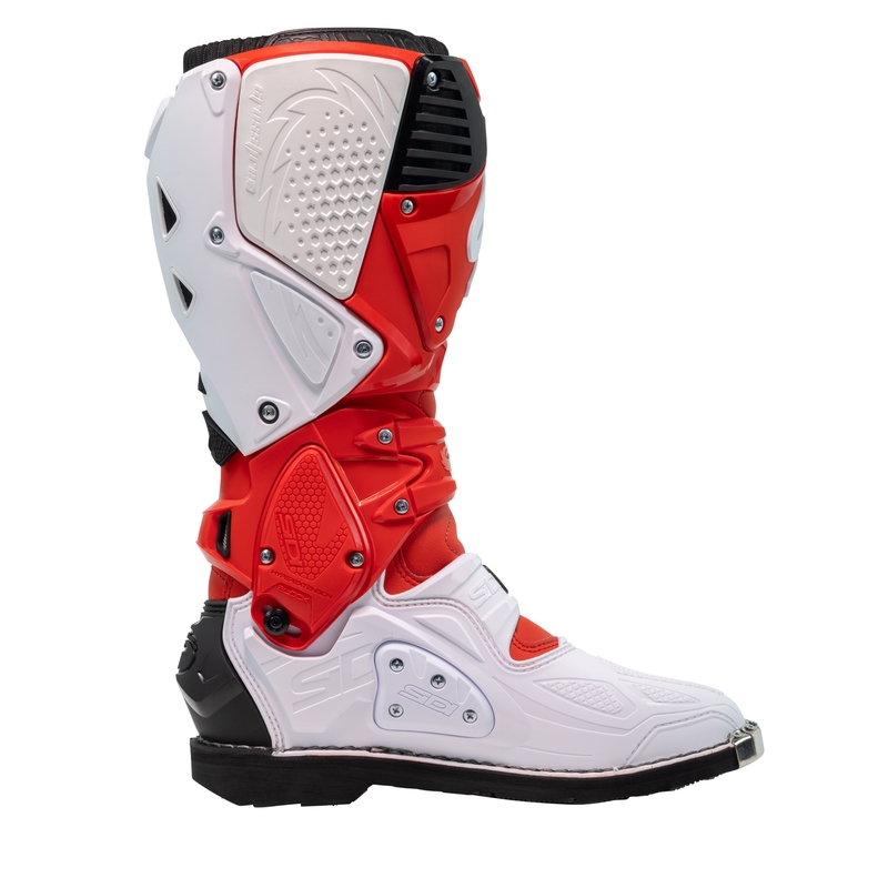 Motoristični škornji SiDi Crossfire 3 rdeče-beli