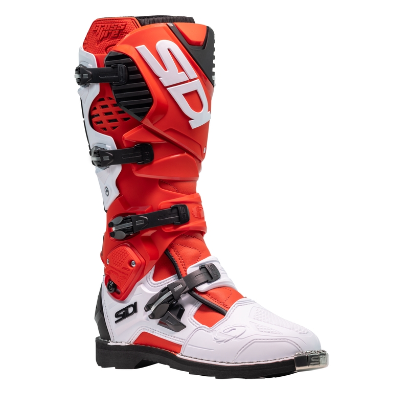 Motoristični škornji SiDi Crossfire 3 rdeče-beli