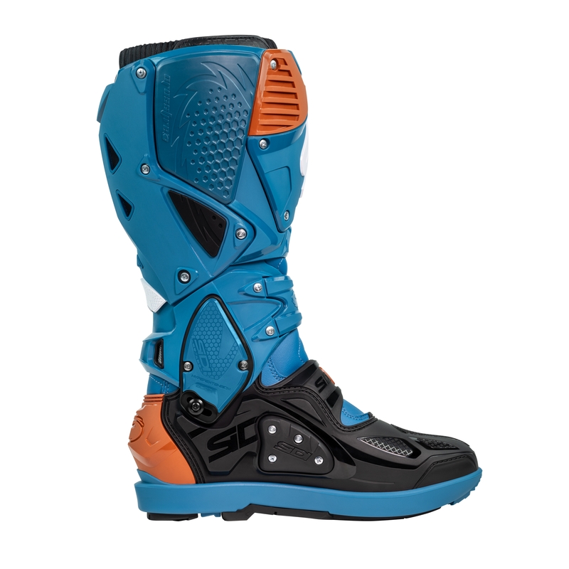 Motoristični škornji SiDi Crossfire 3 SRS modro-bronasti