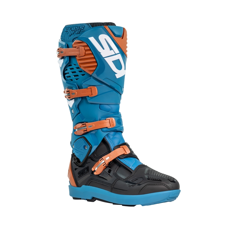 Motoristični škornji SiDi Crossfire 3 SRS modro-bronasti