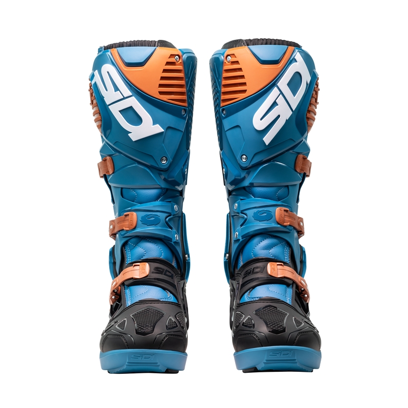 Motoristični škornji SiDi Crossfire 3 SRS modro-bronasti