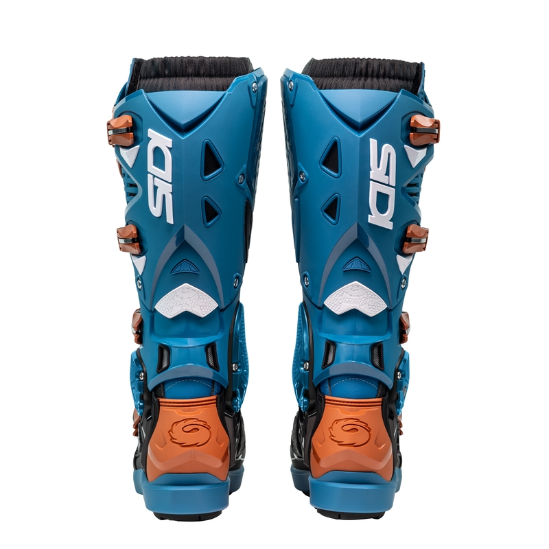 Motoristični škornji SiDi Crossfire 3 SRS modro-bronasti