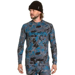 Moška termo majica Meatfly Avery modro-siva camo