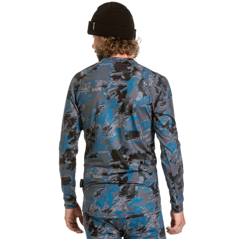 Moška termo majica Meatfly Avery modro-siva camo