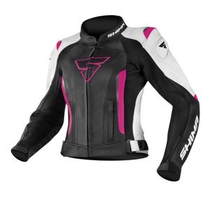 Shima Miura Black-White-Fuchsia motoristična jakna za ženske razprodaja