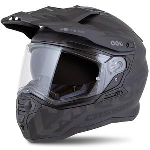 Enduro čelada Cassida Road Runner TechniX mat črno-črno-siva