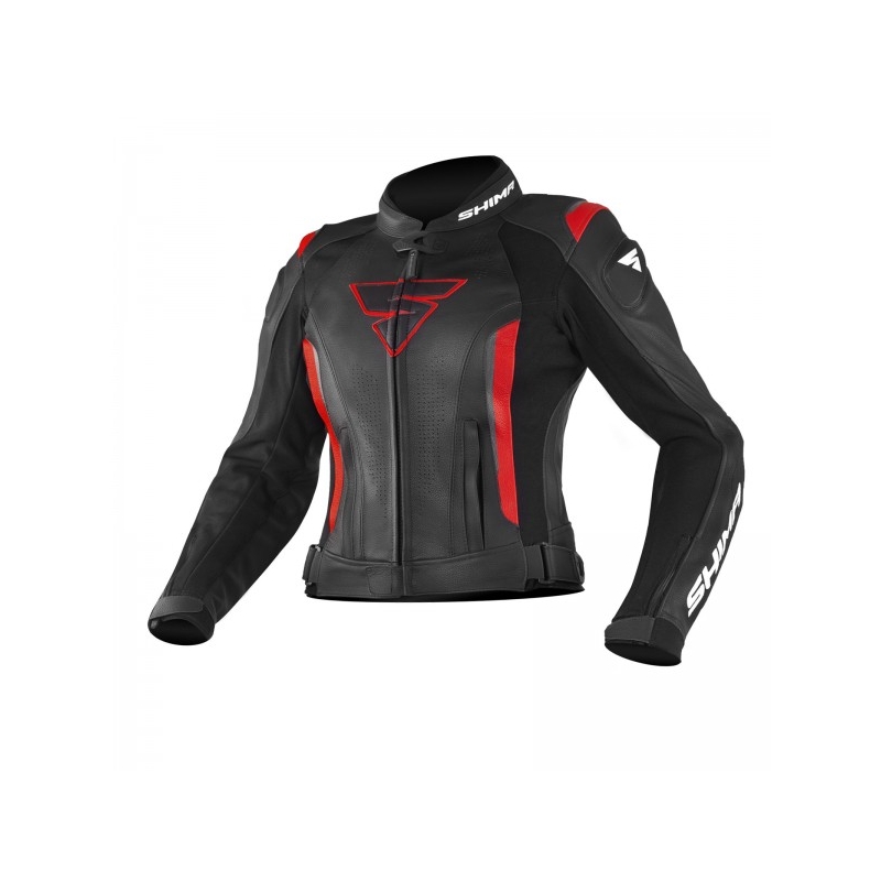 Shima Miura Black and Red motoristična jakna za ženske razprodaja