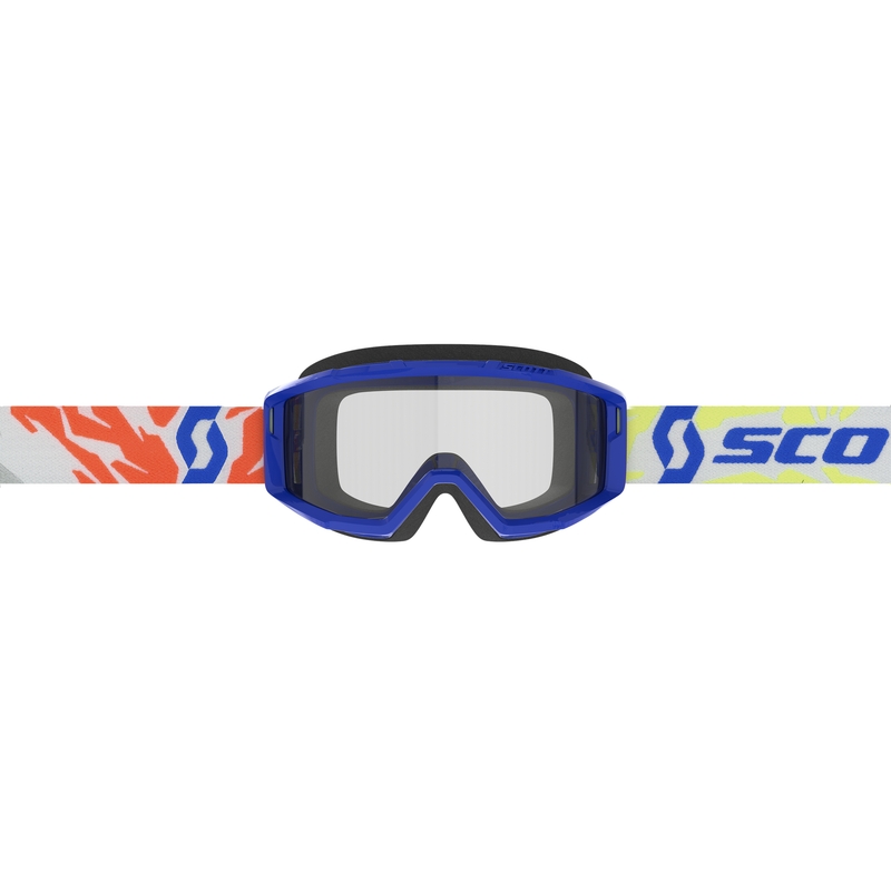 Otroška motokros očala SCOTT Primal Youth modra s prozornim pleksi steklom