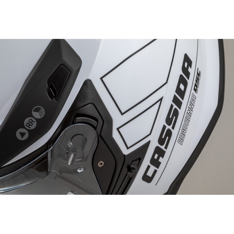 Enduro čelada Cassida Road Runner Dual belo-črna