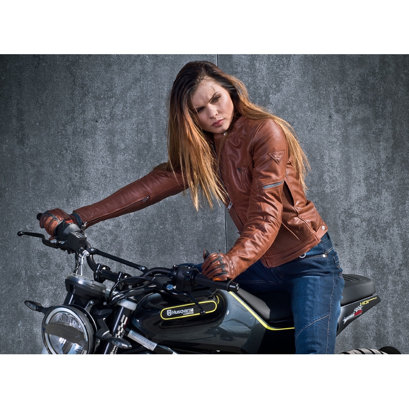 Ženska motoristična jakna Shima Monaco brown