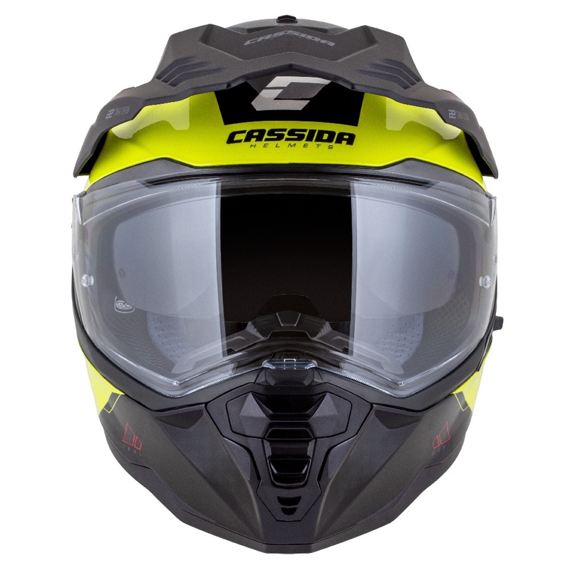 Enduro čelada Cassida Road Runner Dual fluo rumeno-črna