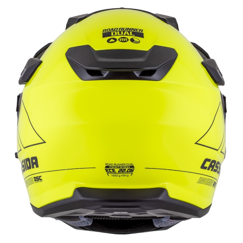 Enduro čelada Cassida Road Runner Dual fluo rumeno-črna