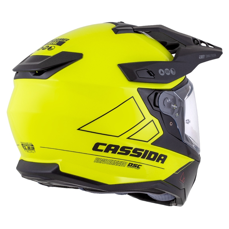 Enduro čelada Cassida Road Runner Dual fluo rumeno-črna