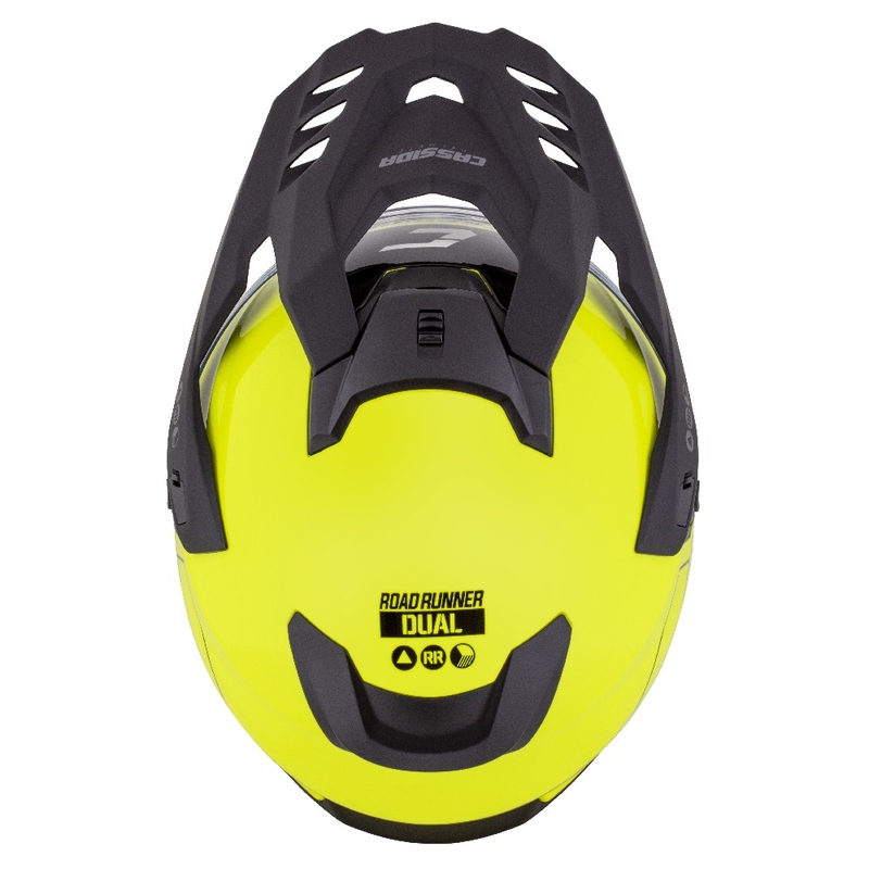 Enduro čelada Cassida Road Runner Dual fluo rumeno-črna