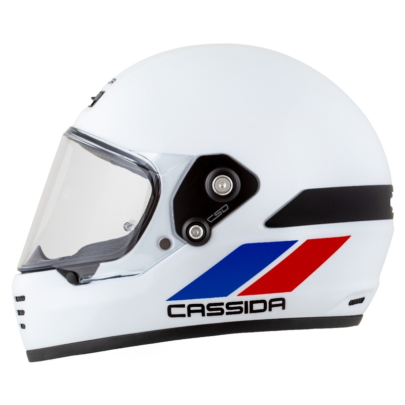 Enduro čelada Cassida FormX FlatOut belo-modro-rdeča