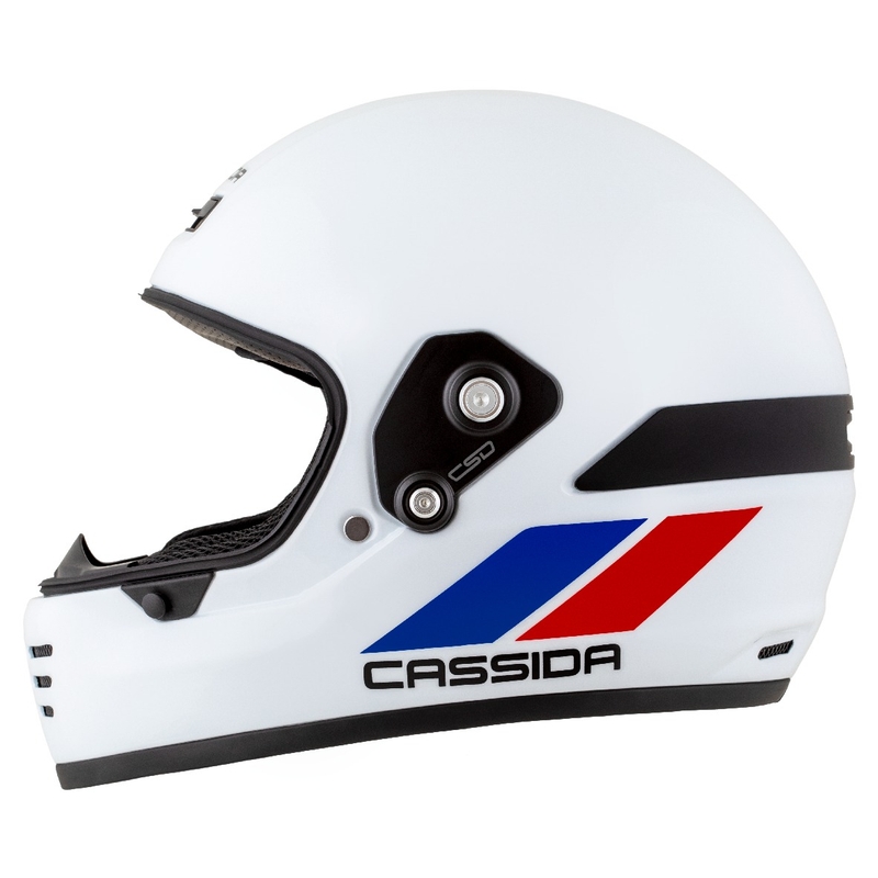 Enduro čelada Cassida FormX FlatOut belo-modro-rdeča