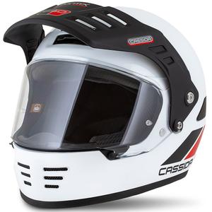 Enduro čelada Cassida FormX FlatOut belo-črno-rdeča