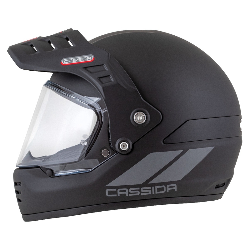 Enduro čelada Cassida FormX FlatOut mat črno-temno siva